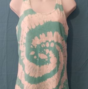 Tye dye racerback tank top